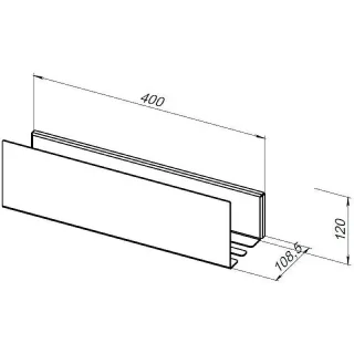 Полка Aquanet Магнум 302230 40 см белый матовый
